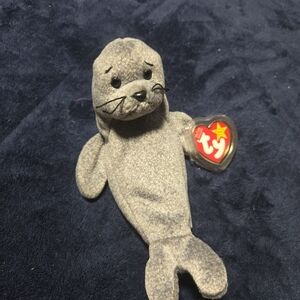 Ty Gray Seal Plush Toy